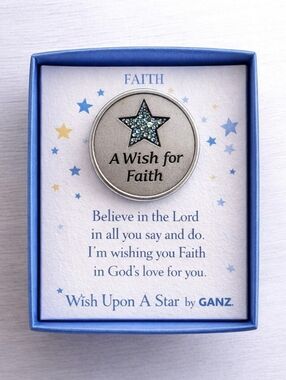 GANZ A Wish for Faith Inspirational Token • Gift Boxed